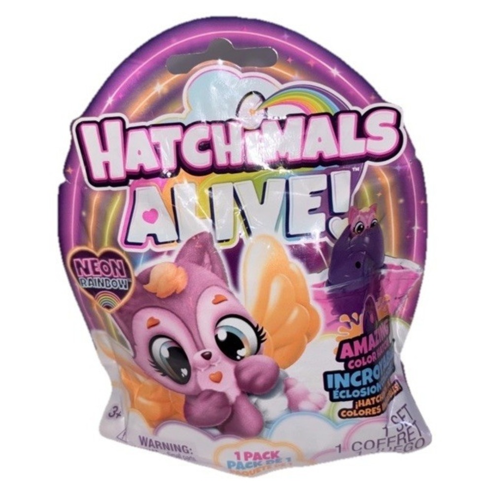 Hatchimals Alive, Neon Rainbow 1-Pack Surprise Figure in Egg‎